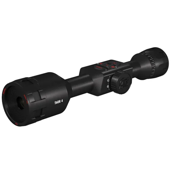 Atn Tiwst4382a Thor 4 384 Thermal Rifle Scope Black Anodized 2-8X Multi Reticle 384X288, 60Hz Resolution Features Rangefinder