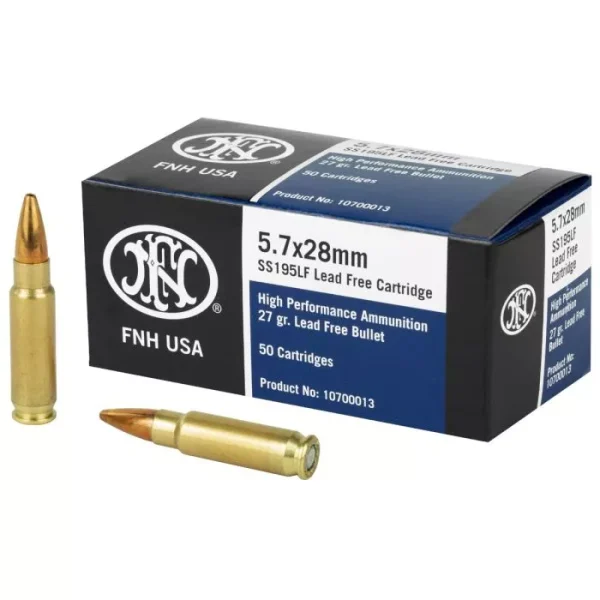 FN AMERICA SS195LF SELF DEFENSE AMMUNITION 5.7X28MM 27 GRAIN HOLLOW POINT 50RD - SEE PRICE IN CART!